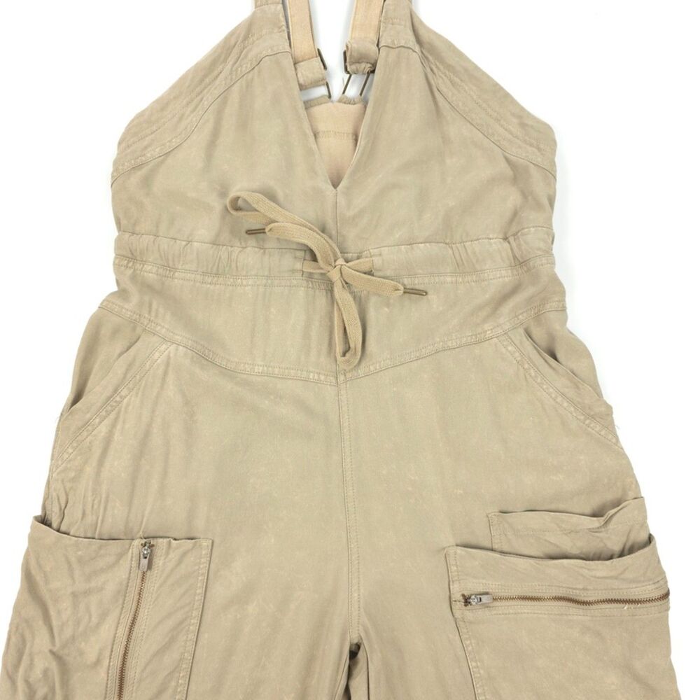 FREE PEOPLE Movement Southern Lights Jumpsuit DESERT SAGE Overalls Beachy Boho - Picture 7 of 14